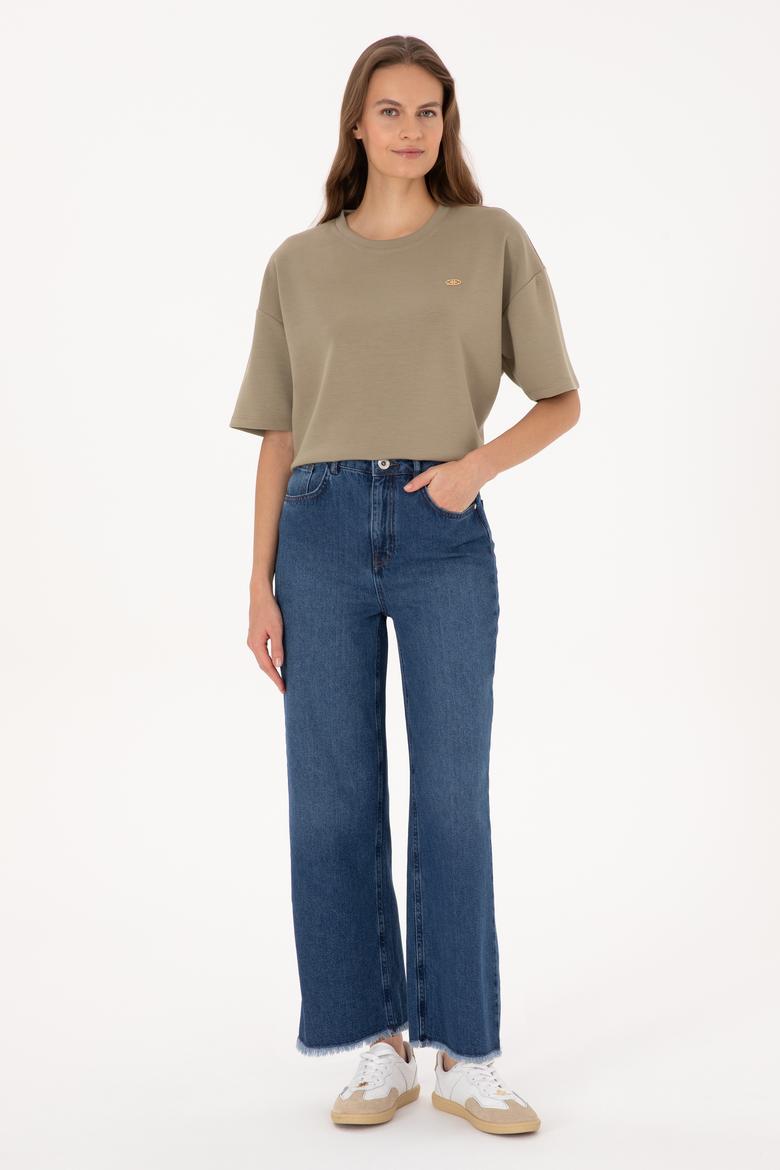 Kadın Açık Haki Tişört - 50309440004