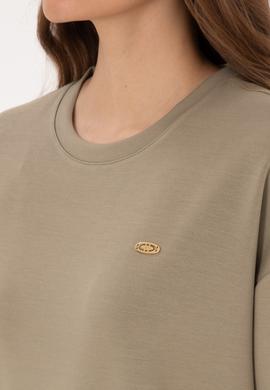 Kadın Açık Haki Tişört - 50309440004
