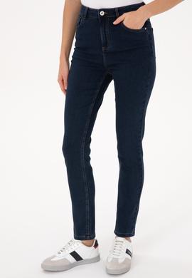 Kadın Koyu Mavi Jean Pantolon - 50315767003