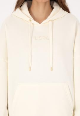 Kadın Krem Kapüşonlu Sweatshirt - 50314938020