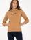 Kadın Camel Kapüşonlu Basic Sweatshirt
