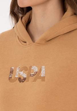 Kadın Camel Kapüşonlu Basic Sweatshirt - 50307711085
