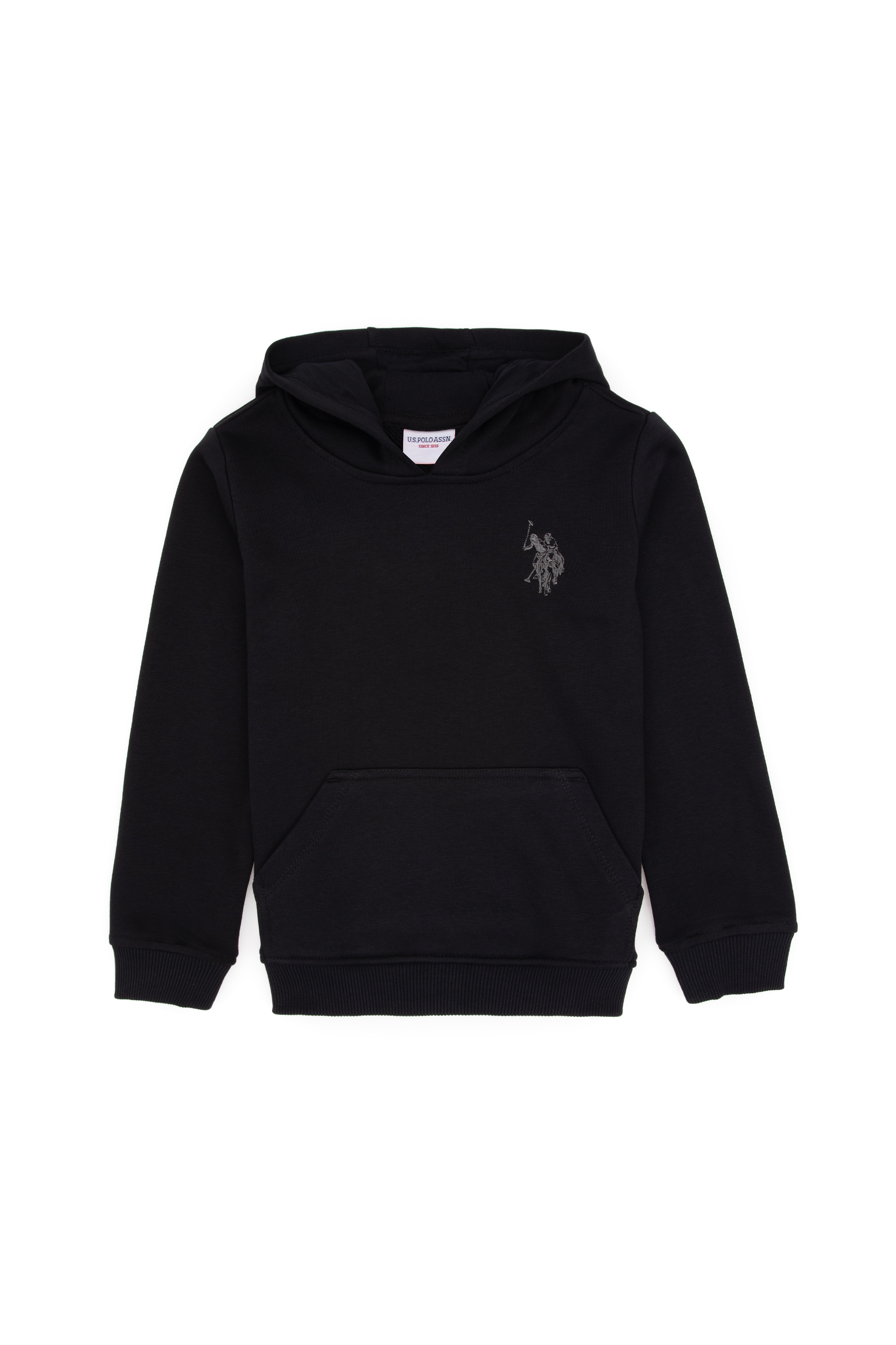 Erkek Çocuk Siyah Kapüşonlu Basic Sweatshirt - Image 1
