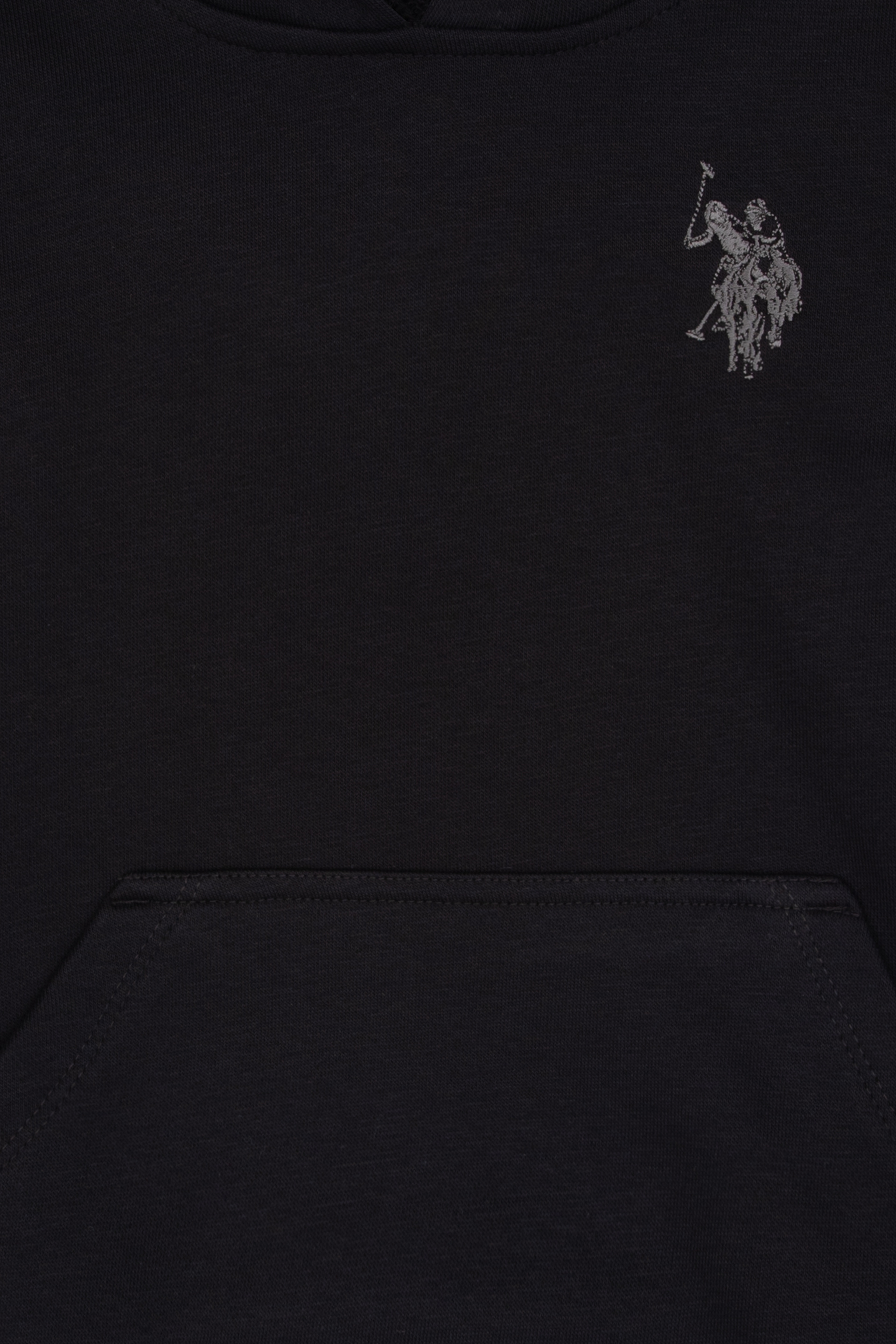 Erkek Çocuk Siyah Kapüşonlu Basic Sweatshirt - Image 3