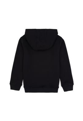 Erkek Çocuk Siyah Kapüşonlu Basic Sweatshirt - 50313980020
