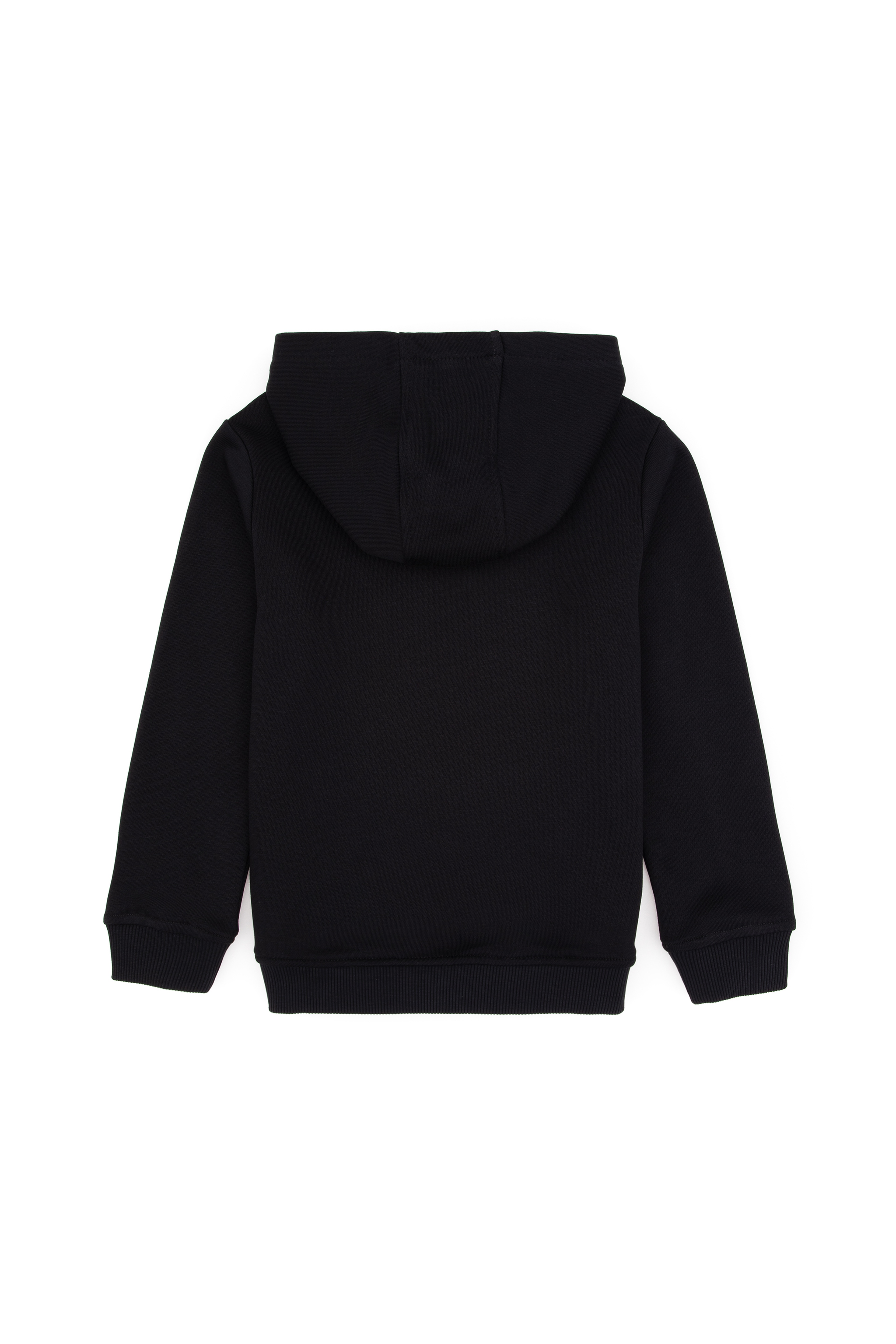 Erkek Çocuk Siyah Kapüşonlu Basic Sweatshirt - Image 2