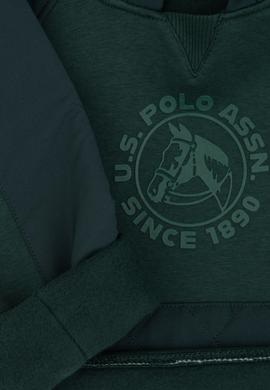 Erkek Çocuk Koyu Yeşil Kapüşonlu Sweatshirt - 50308519028