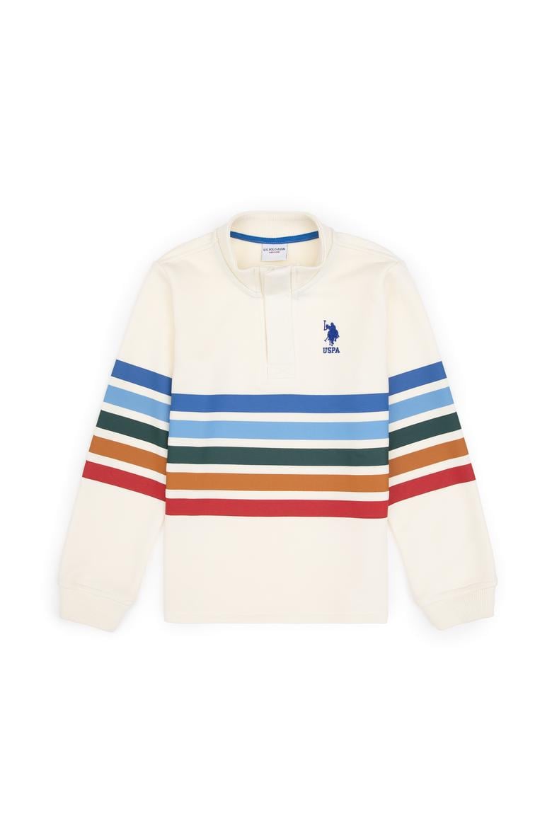 Erkek Çocuk Krem Dik Yaka Sweatshirt - 50308536013