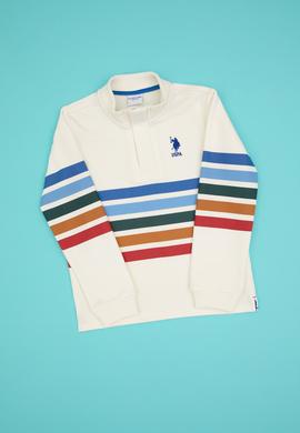 Erkek Çocuk Krem Dik Yaka Sweatshirt - 50308536013