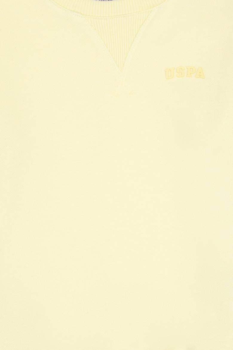 Erkek Çocuk Sarı Bisiklet Yaka Basic Sweatshirt - 50313829198