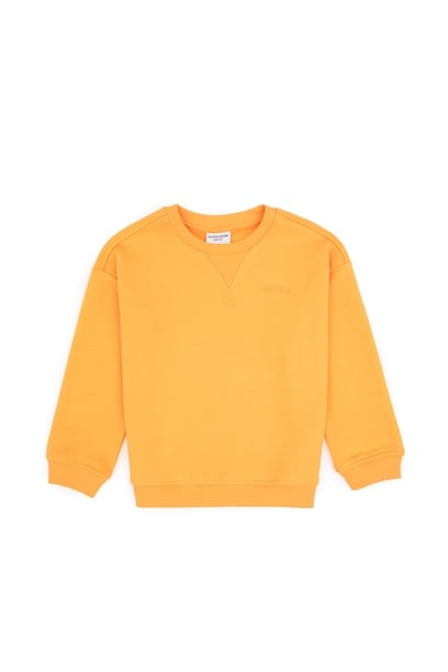 Erkek Çocuk Mango Bisiklet Yaka Basic Sweatshirt