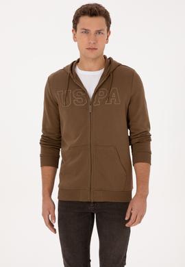 Erkek Haki Örme Hırka - 50313719119