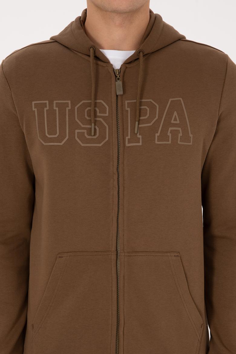 Erkek Haki Örme Hırka - 50313719119