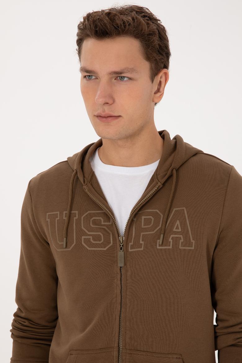 Erkek Haki Örme Hırka - 50313719119