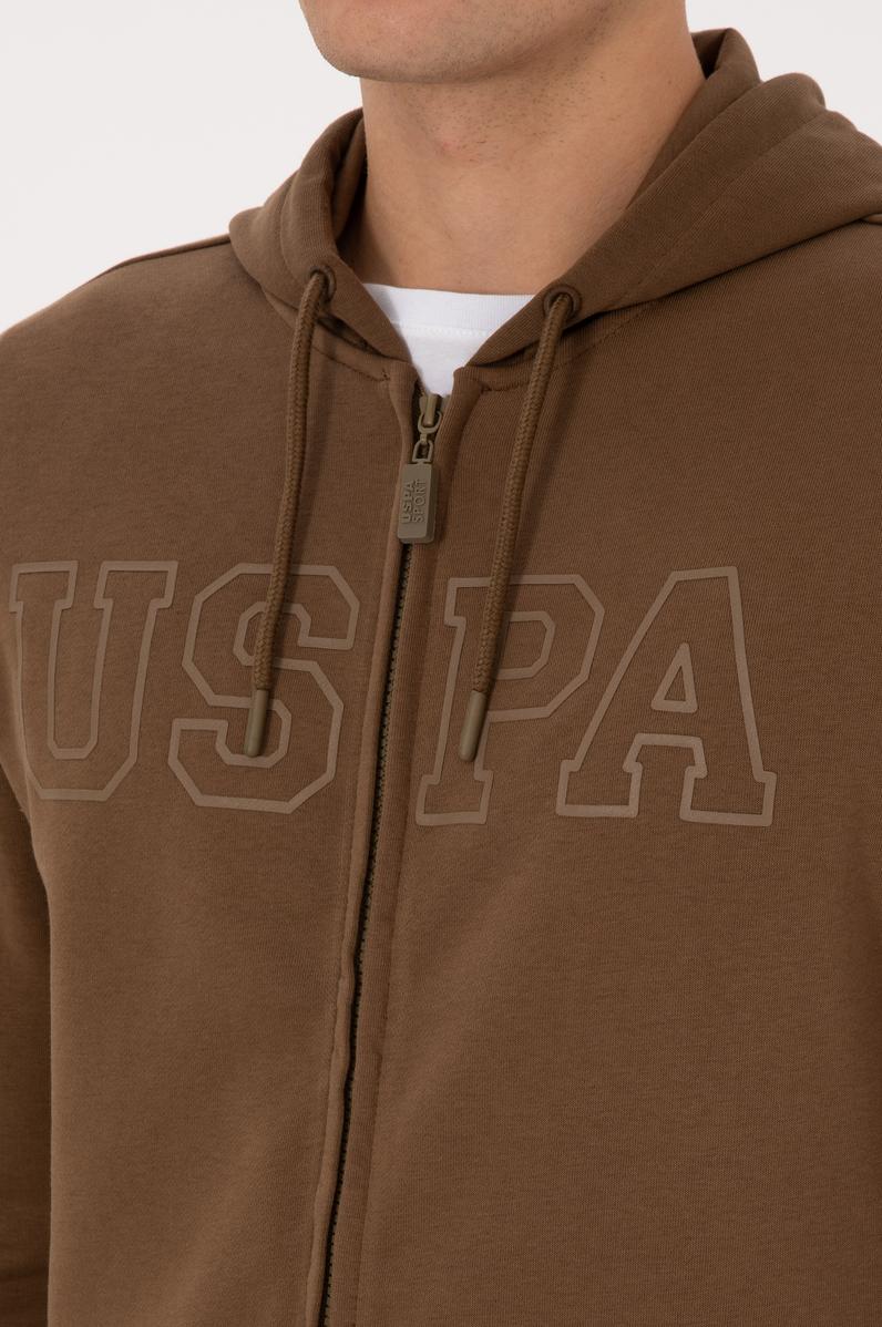 Erkek Haki Örme Hırka