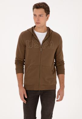 Erkek Haki Örme Hırka - 50313719119