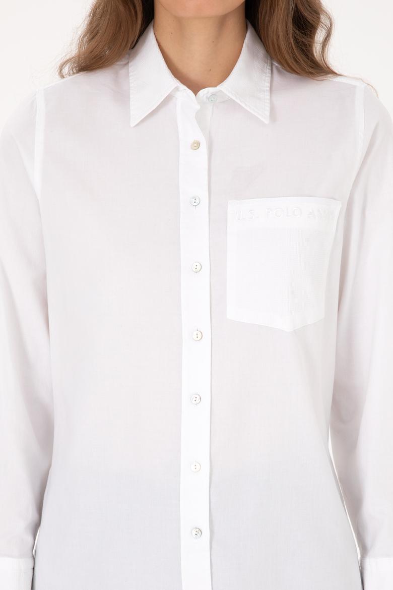 Kadın Beyaz Uzun Kollu Gömlek - 50308971003