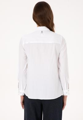 Kadın Beyaz Uzun Kollu Gömlek - 50308971003