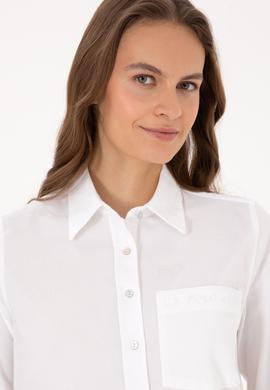 Kadın Beyaz Uzun Kollu Gömlek - 50308971003