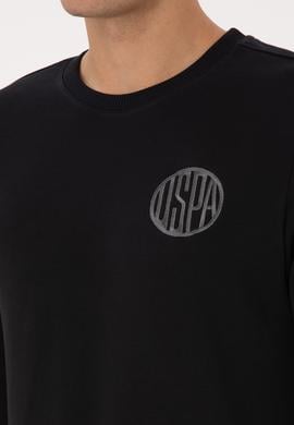 Erkek Regular Fit Bisiklet Yaka Siyah Sweatshirt - 50308717033