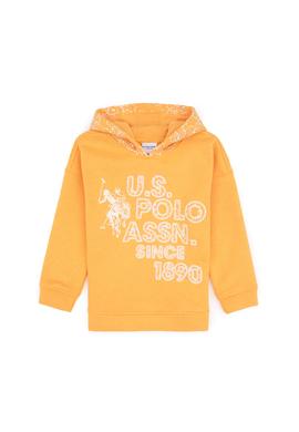 Kız Çocuk Turuncu Kapüşonlu Sweatshirt - 50311717022