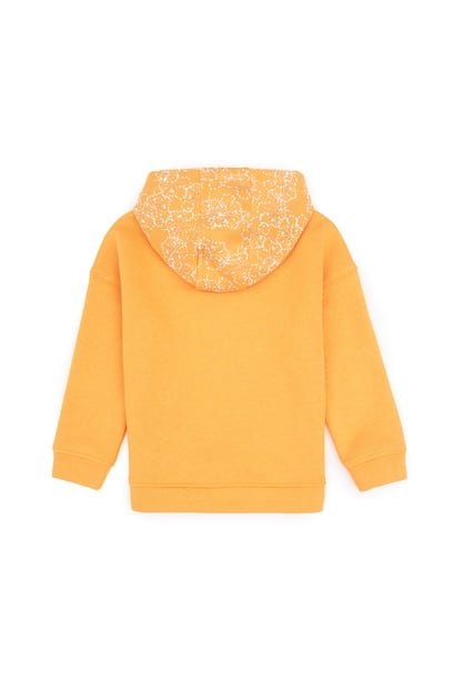 Kız Çocuk Turuncu Kapüşonlu Sweatshirt