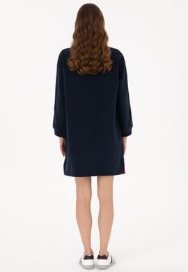 Kadın Lacivert Örme Elbise - 50313934028