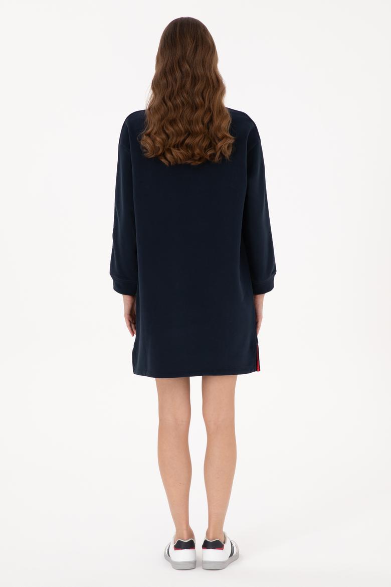 Kadın Lacivert Örme Elbise - 50313934028