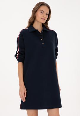 Kadın Lacivert Örme Elbise - 50313934028