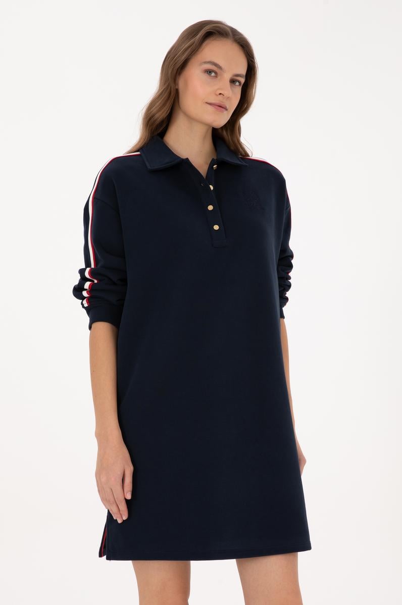 Kadın Lacivert Örme Elbise