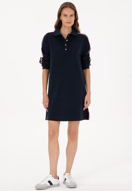 Kadın Lacivert Örme Elbise - 50313934028