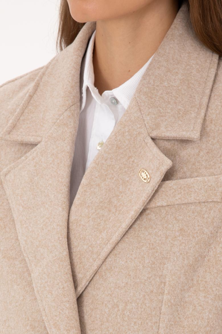 Kadın Camel Melanj Örme Yelek - 50315824006