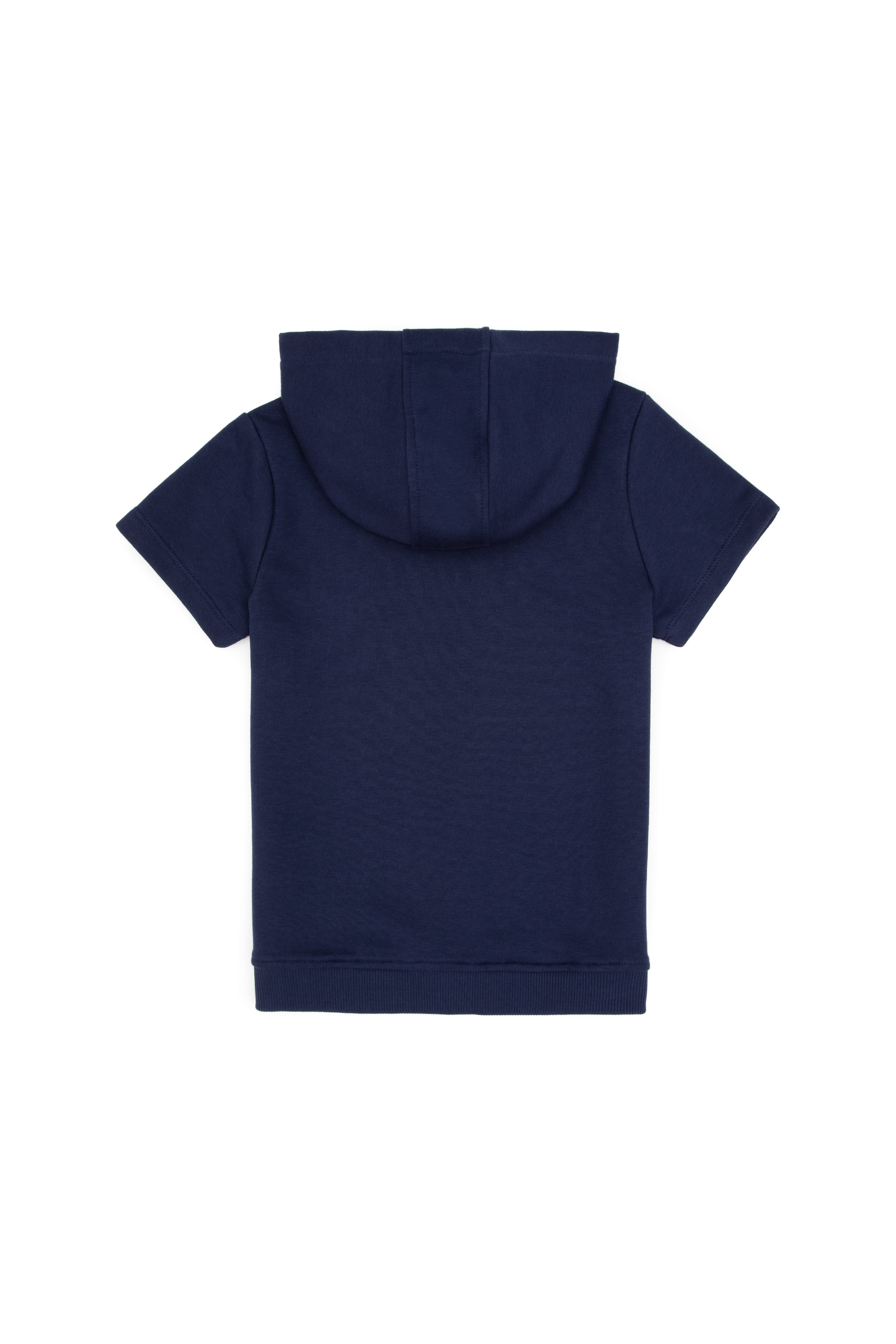 Erkek Çocuk Lacivert Kısa Kollu Kapüşonlu Sweatshirt - Image 2