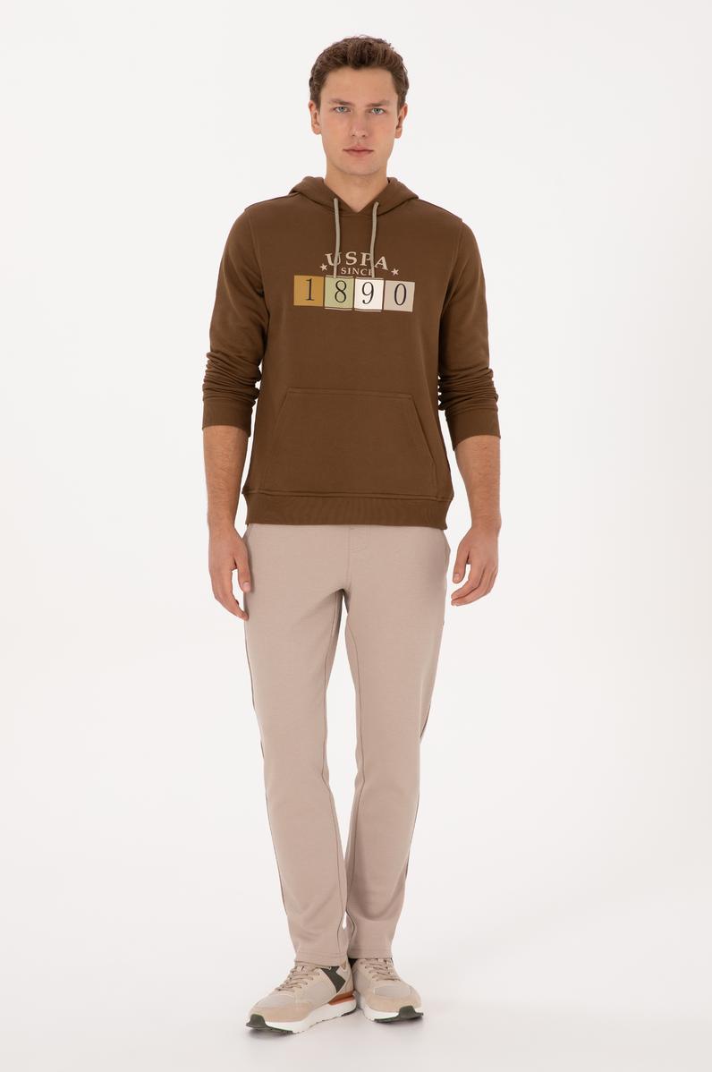 Erkek Koyu Bej Eşofman Altı