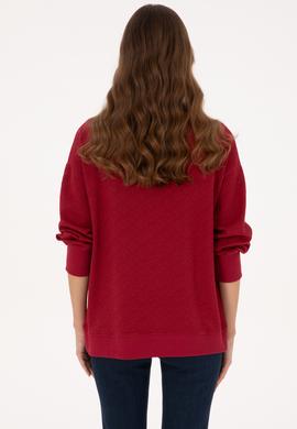 Kadın Bordo Sweatshirt - 50309077006