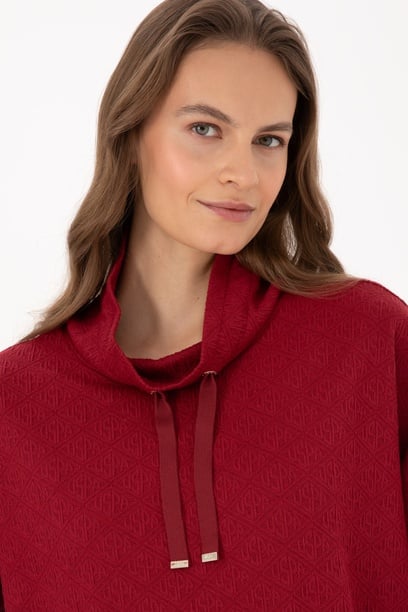 Kadın Bordo Sweatshirt