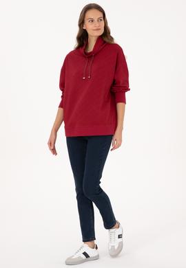 Kadın Bordo Sweatshirt - 50309077006