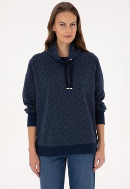 Kadın Lacivert Sweatshirt - 50309077014