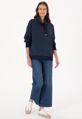 Kadın Lacivert Sweatshirt - 50309077014