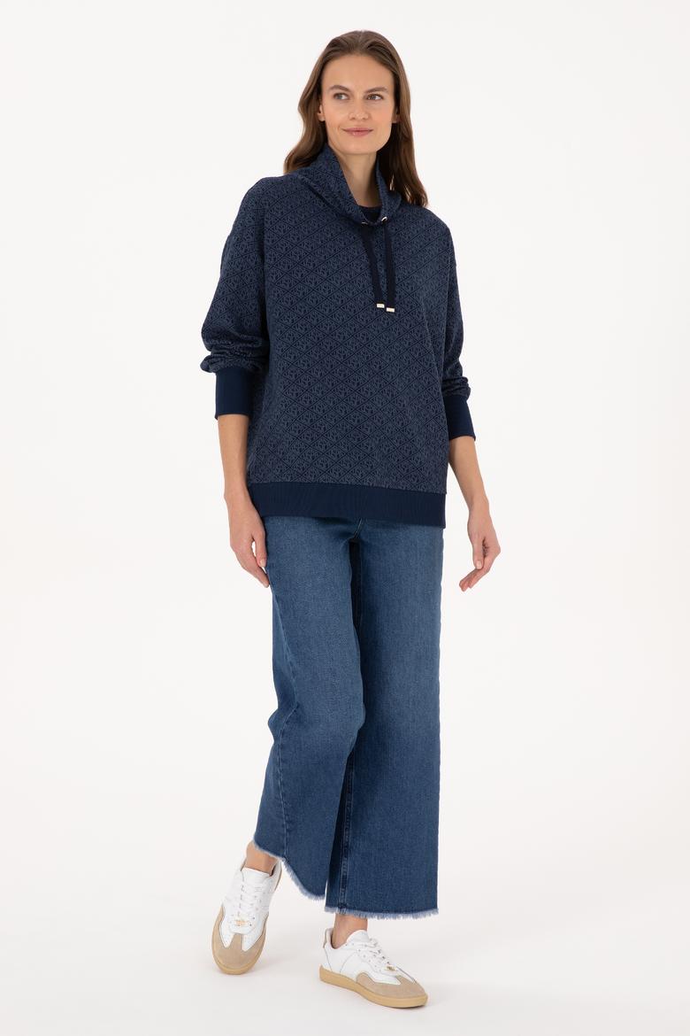 Kadın Lacivert Sweatshirt - 50309077014