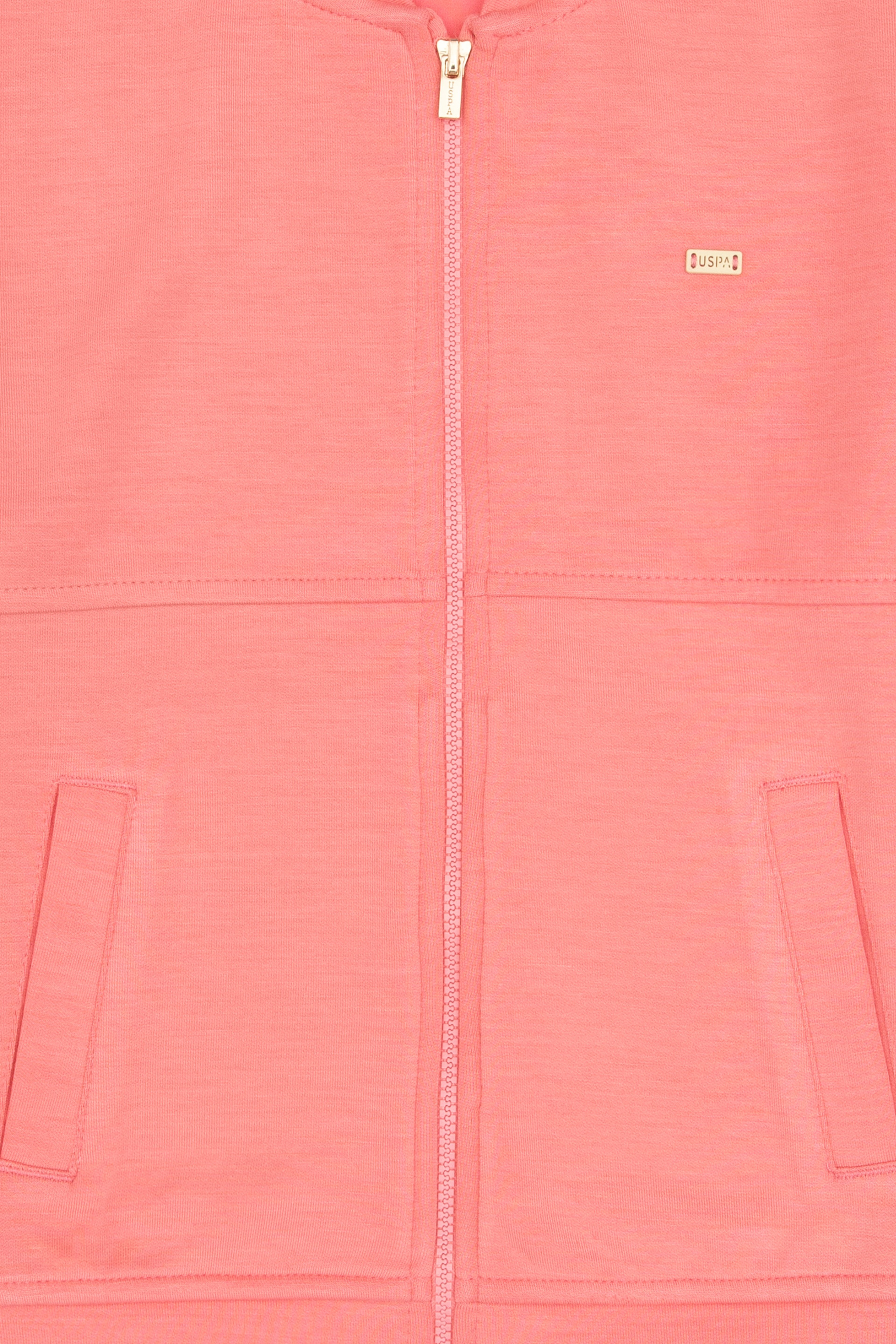Kız Çocuk Neon Pembe Fermuarlı Örme Hırka - Image 6