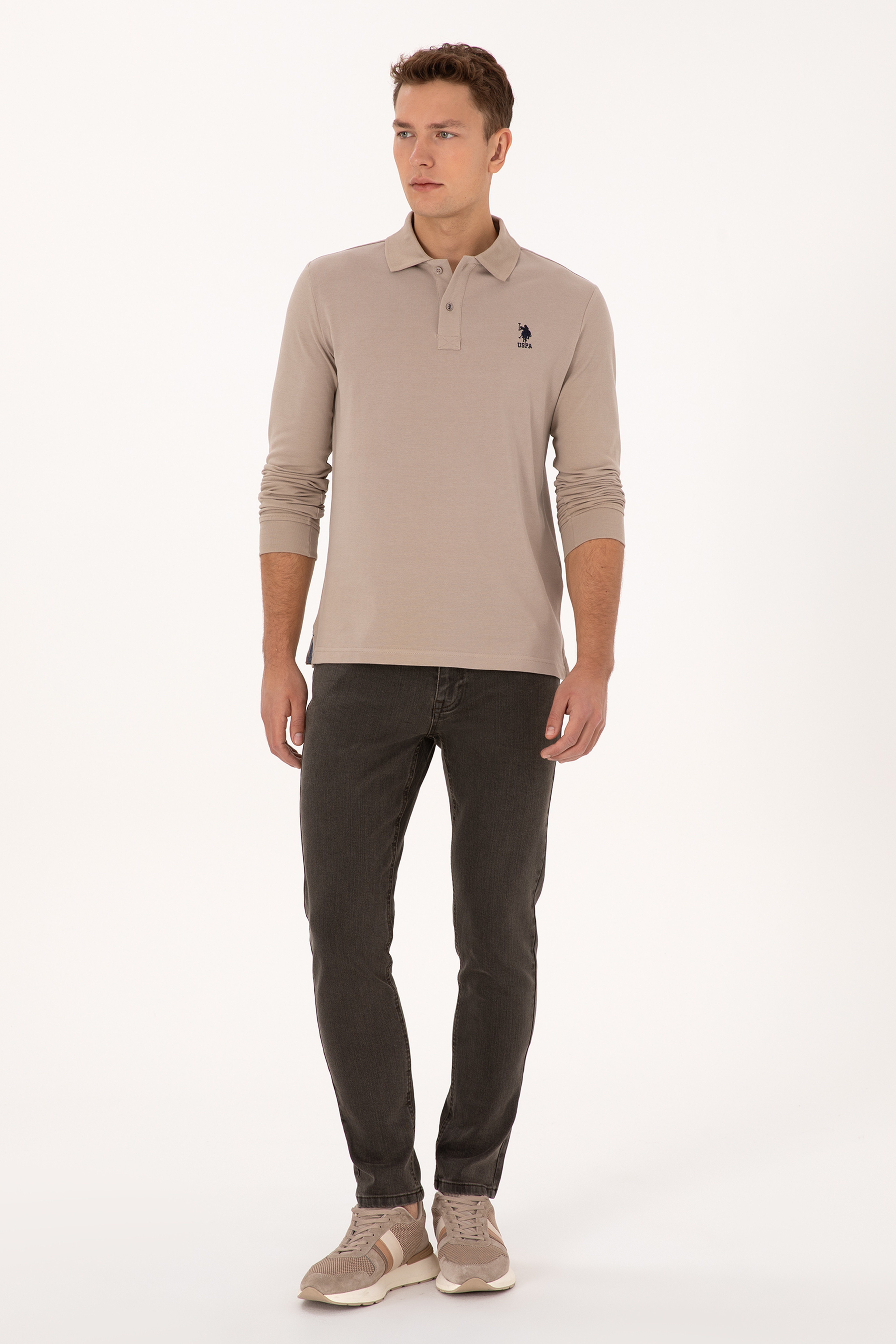 Erkek Kahverengi Slim Fit Jean Pantolon