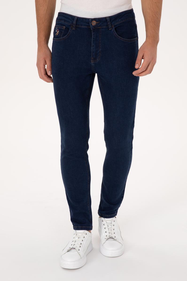 Erkek Koyu Mavi Jean Pantolon