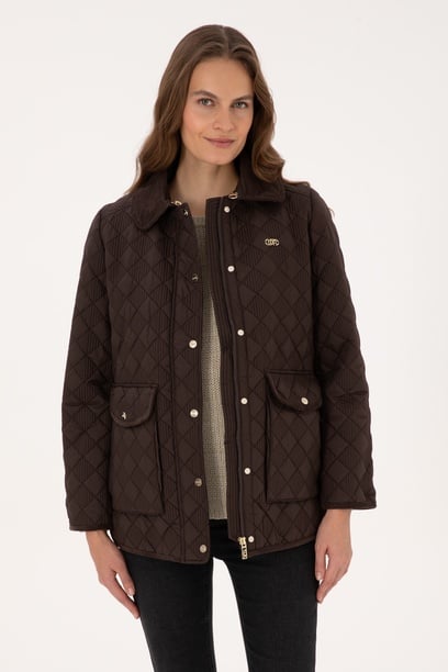 Kadın Koyu Kahverengi Mont