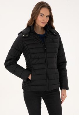 Kadın Siyah Mont - 50307935025