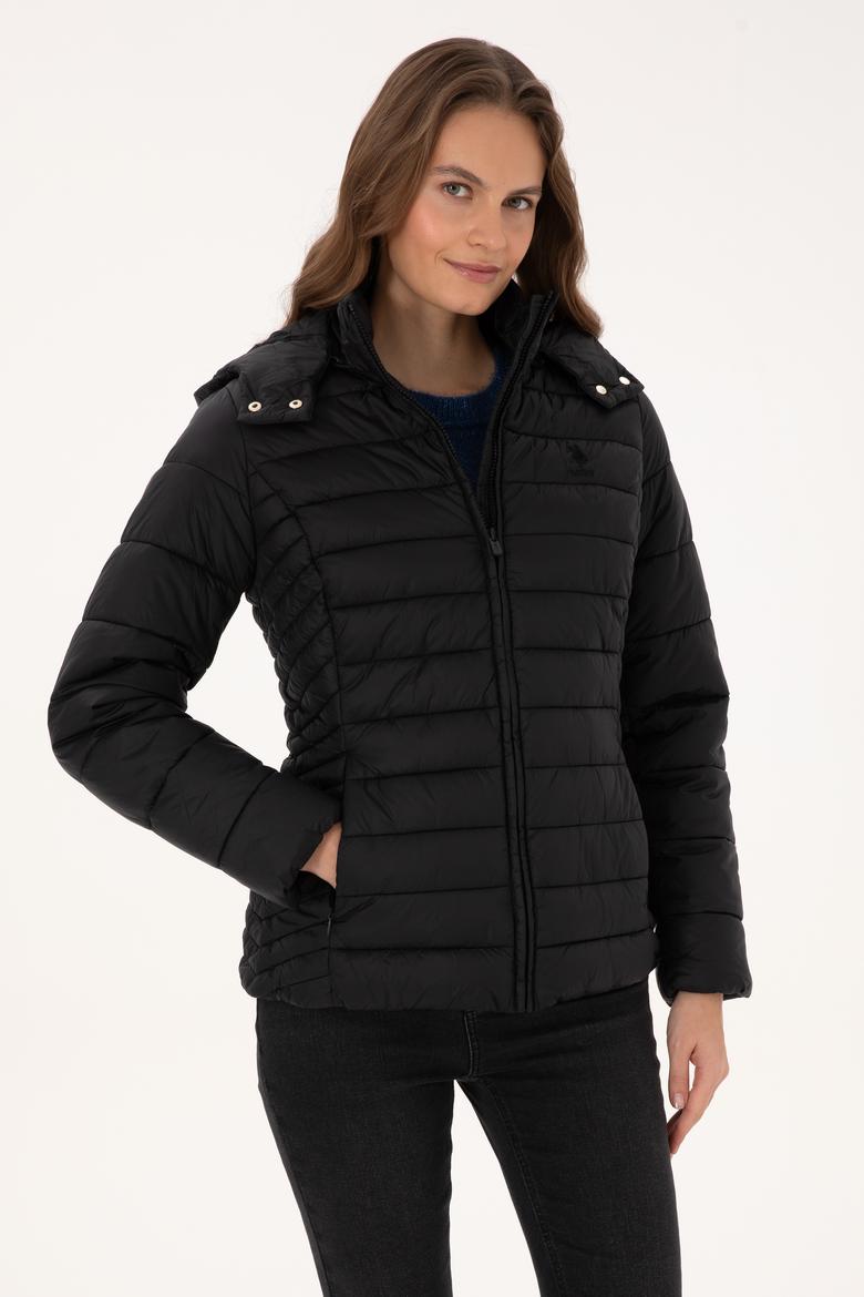 Kadın Siyah Mont - 50307935025