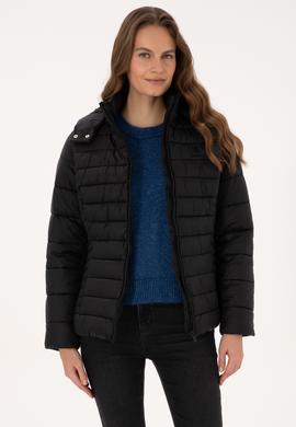 Kadın Siyah Mont - 50307935025