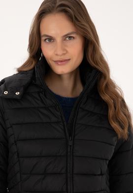 Kadın Siyah Mont - 50307935025