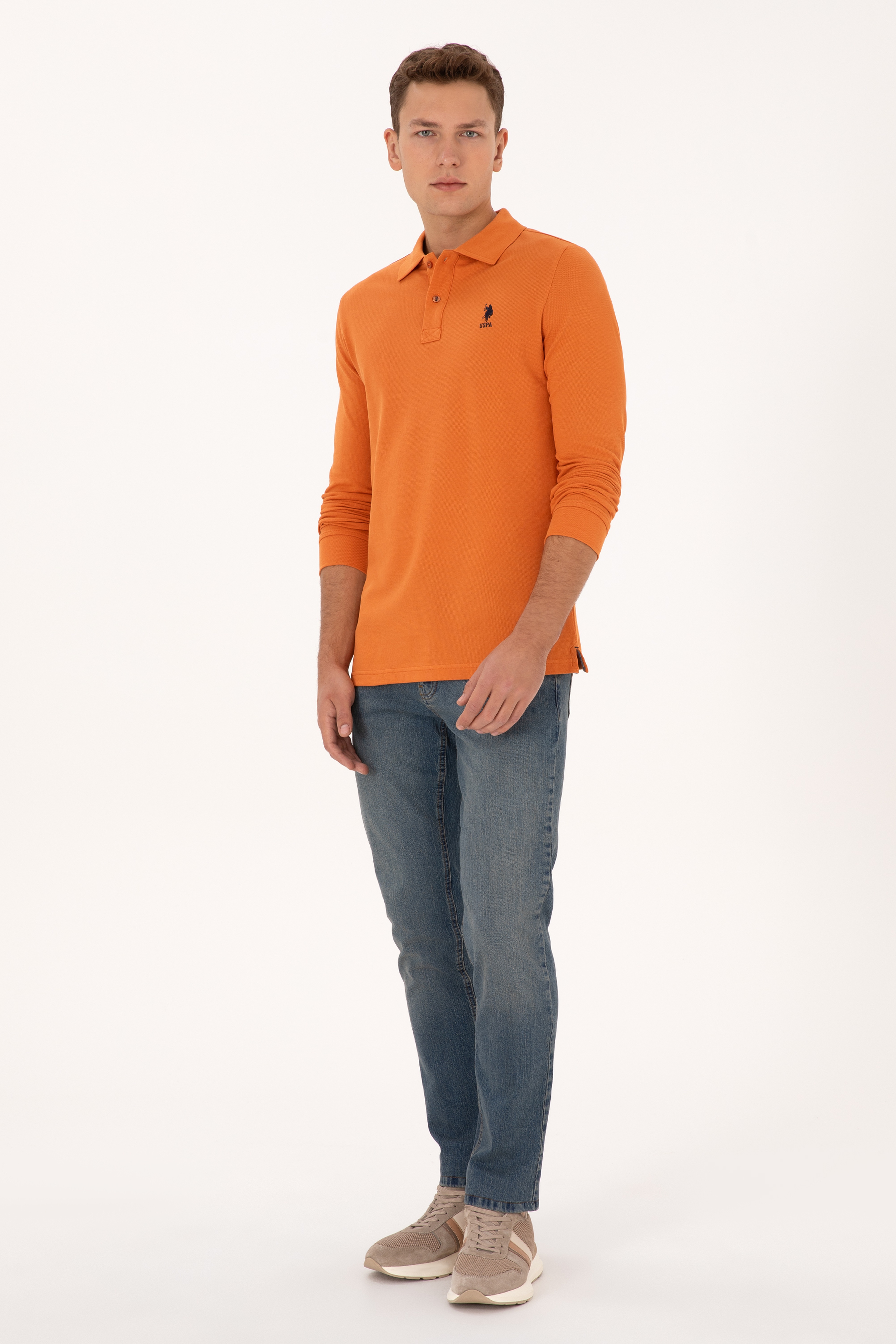 Erkek Mavi Straight Jean Pantolon - Image 3