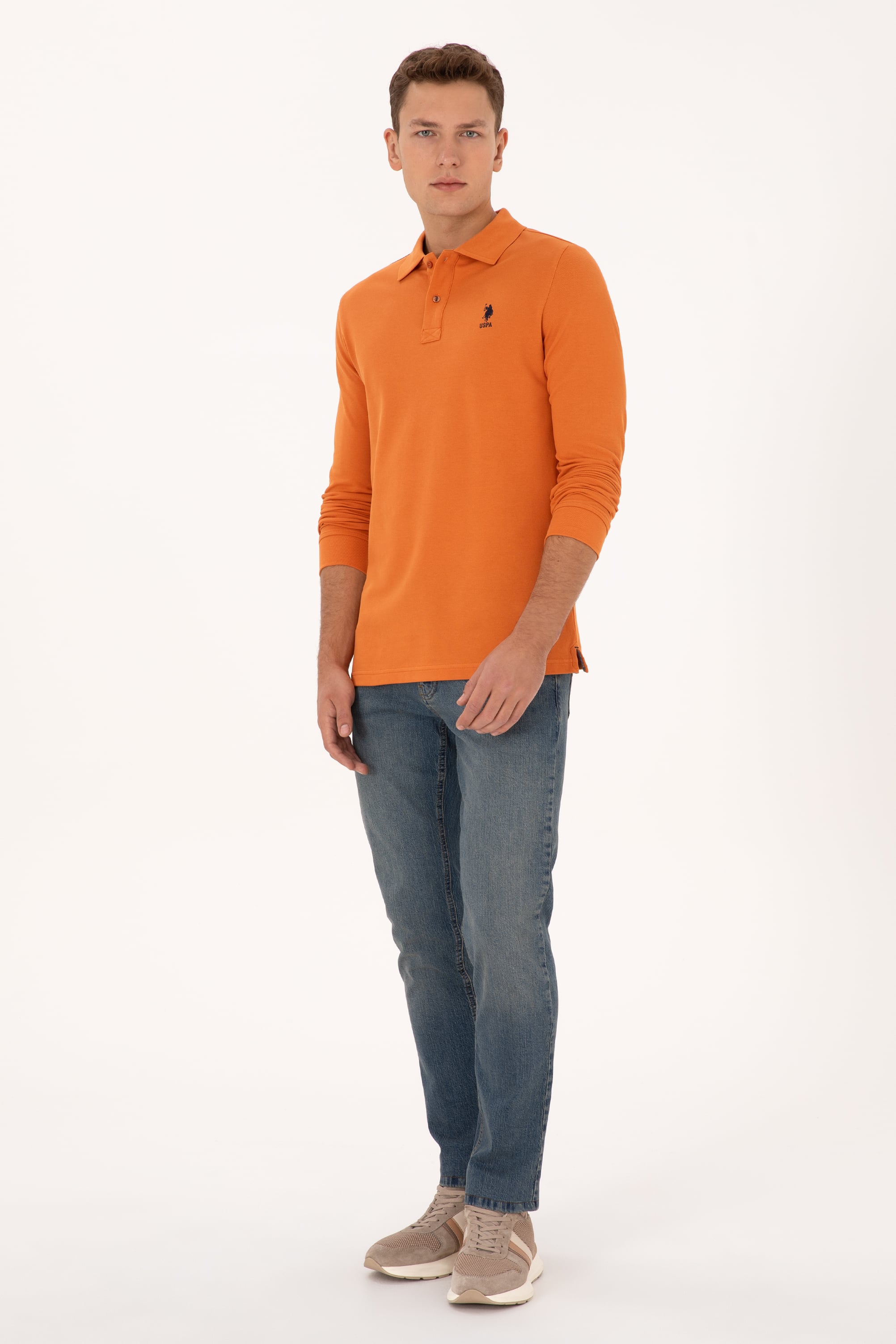 Erkek Mavi Straight Jean Pantolon